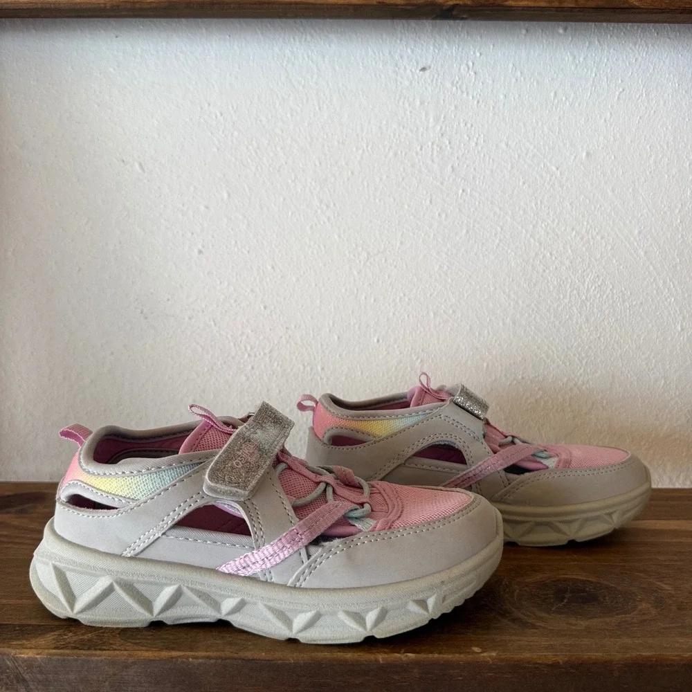 OshKosh B'gosh Rock-G Sneakers Girls Size 12M Pink Grey Play Sandals OS25R01H